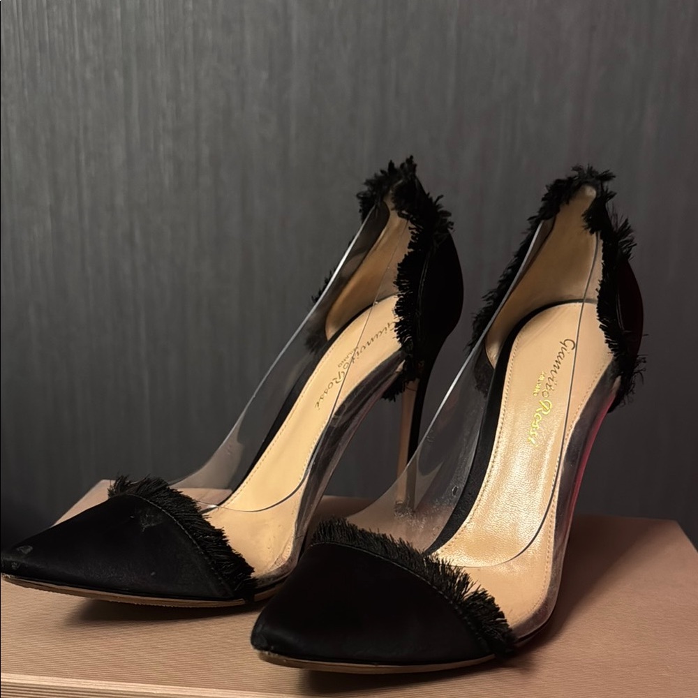Gianvito Rossi Black Stiletto Heels